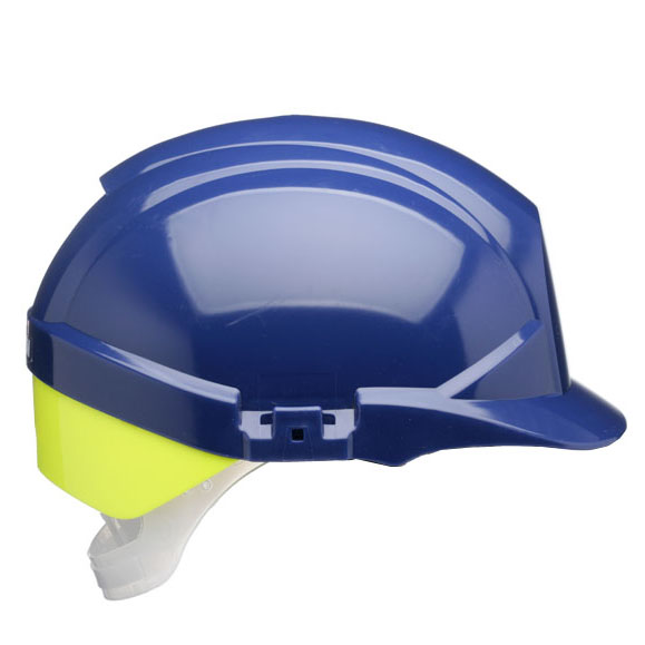 REFLEX SAFETY HELMET BLUE C/W YELLOW REAR FLASH